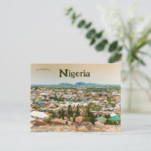 Een Uitzicht van het Nigeriaanse Briefkaart Abuja (Staand voorkant)
