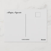 Een Uitzicht van het Nigeriaanse Briefkaart Abuja (Achterkant)