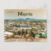 Een Uitzicht van het Nigeriaanse Briefkaart Abuja (Voorkant)