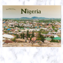 Een Uitzicht van het Nigeriaanse Briefkaart Abuja