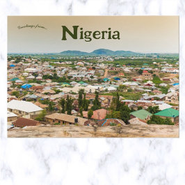Een Uitzicht van het Nigeriaanse Briefkaart Abuja