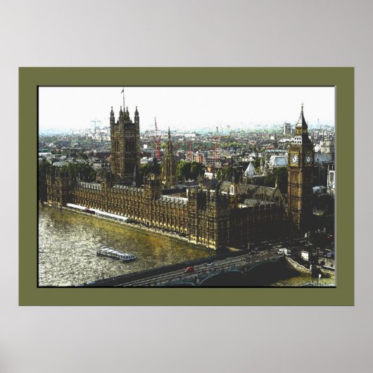 Een Uitzicht van het oog (kleur) Poster (Voorkant)