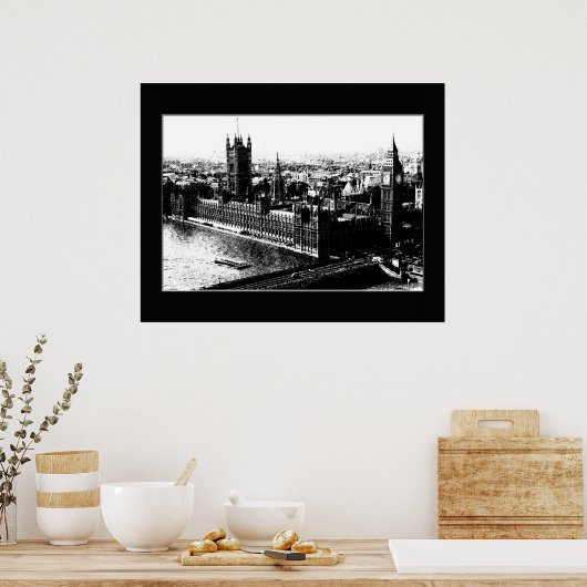 Een Uitzicht van het oog Poster (Keuken)