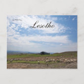 Een Uitzicht van het platteland in Lesotho Briefkaart (Voorkant)