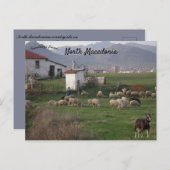 Een Uitzicht van het platteland in Noord-Macedonië Briefkaart (Voorkant / Achterkant)
