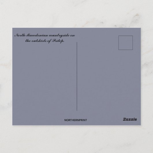 Een Uitzicht van het platteland in Noord-Macedonië Briefkaart (Achterkant)