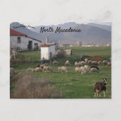 Een Uitzicht van het platteland in Noord-Macedonië Briefkaart (Voorkant)