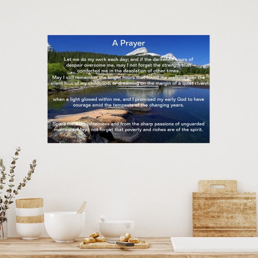 Een Uitzicht van het Praybergebergte Posters (Keuken)