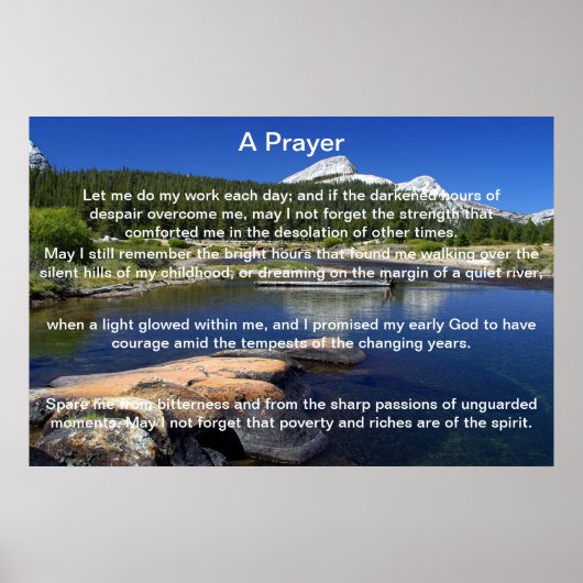 Een Uitzicht van het Praybergebergte Posters (Voorkant)