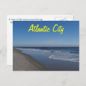 Een uitzicht van het strand in Atlantic City Briefkaart (Voorkant / Achterkant)