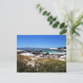 Een uitzicht van het strand van Boulders en zijn b Briefkaart (Staand voorkant)