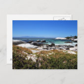 Een uitzicht van het strand van Boulders en zijn b Briefkaart (Voorkant / Achterkant)