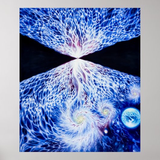 Een uitzicht van het universum na de Big Bang Poster (Voorkant)