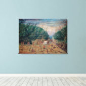 Een Uitzicht van het water van de "Endeavor" Canvas Afdruk (Insitu (Houten vloer))