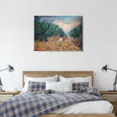 Een Uitzicht van het water van de "Endeavor" Canvas Afdruk (Insitu (Slaapkamer))