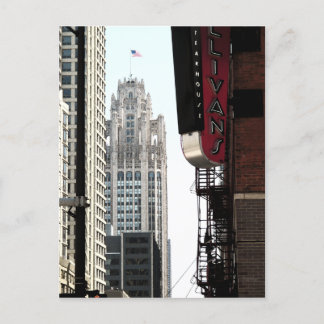 Een Uitzicht van het Wrigley-gebouw Briefkaart