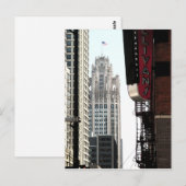 Een Uitzicht van het Wrigley-gebouw Briefkaart (Voorkant / Achterkant)