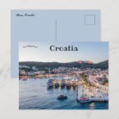 Een Uitzicht van Hvar Kroatië Briefkaart (Voorkant / Achterkant)