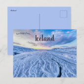 Een Uitzicht van IJsland Briefkaart (Voorkant / Achterkant)