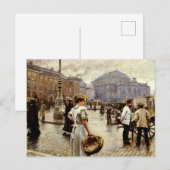 Een Uitzicht van Kongens Nytorv, Kopenhagen, Briefkaart (Voorkant / Achterkant)