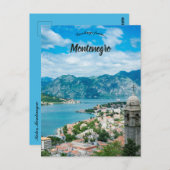 Een Uitzicht van Kotor Montenegro Briefkaart (Voorkant / Achterkant)