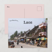 Een Uitzicht van Laos Briefkaart (Voorkant / Achterkant)