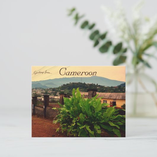 Een Uitzicht van Limbe, Kameroen Briefkaart (Staand voorkant)
