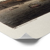 Een Uitzicht van Londen uit de Theems, 1809 Poster (Hoek)