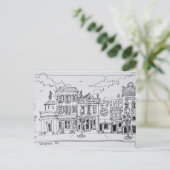 Een uitzicht van M Street in Georgetown, Washingto Briefkaart (Staand voorkant)