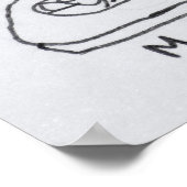 Een uitzicht van M Street in Georgetown, Washingto Poster (Hoek)