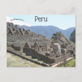 Een Uitzicht van Machu Picchu Briefkaart (Voorkant)