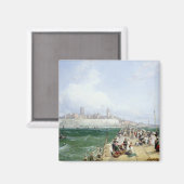 Een Uitzicht van Margate van de Pier, 1868 Magneet (Voorkant / Achterkant)