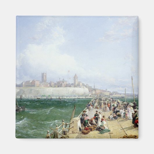 Een Uitzicht van Margate van de Pier, 1868 Magneet (Voorkant)