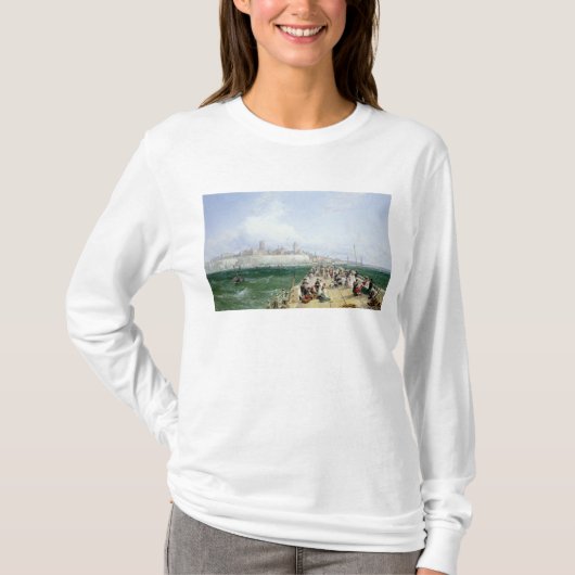 Een Uitzicht van Margate van de Pier, 1868 T-shirt (Voorkant)
