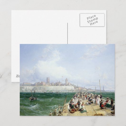 Een uitzicht van Margate van de Pijler, 1868 Briefkaart (Voorkant / Achterkant)