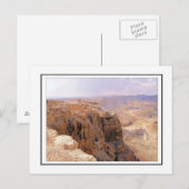 Een uitzicht van Masada Briefkaart (Voorkant / Achterkant)