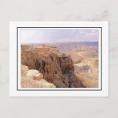 Een uitzicht van Masada Briefkaart (Voorkant)