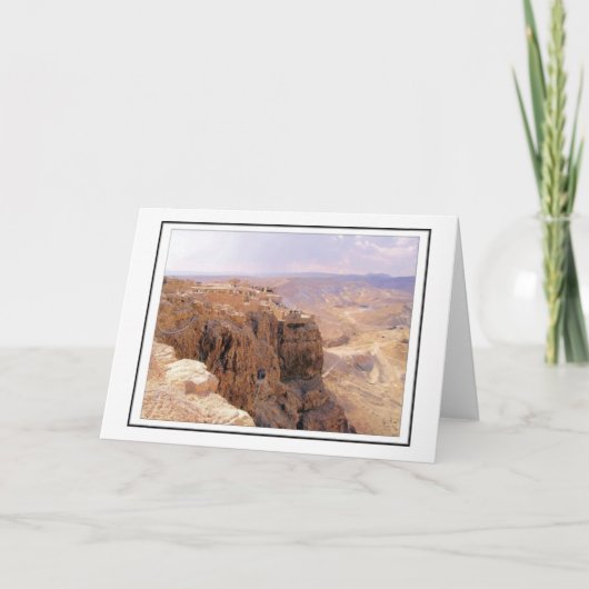 Een uitzicht van Masada Kaart (Voorkant)