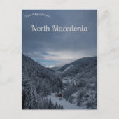 Een Uitzicht van Mavrovo Noord-Macedonië Briefkaart (Voorkant)