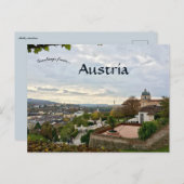Een Uitzicht van Melk Austria Briefkaart (Voorkant / Achterkant)