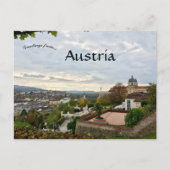 Een Uitzicht van Melk Austria Briefkaart (Voorkant)
