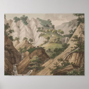 Een uitzicht van Møns krijtbergen (1802 - 1803) Poster