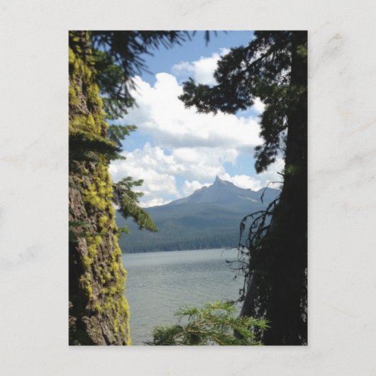 Een uitzicht van Mt. Thielsen over het Diamond Lak Briefkaart (Voorkant)
