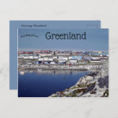 Een Uitzicht van Nuussuaq Groenland Briefkaart (Voorkant / Achterkant)