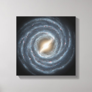 Een uitzicht van onze eigen Melkweg Melkweg Canvas Afdruk