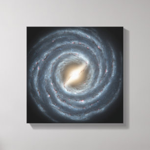 Een uitzicht van onze eigen Melkweg Melkweg Canvas Afdruk