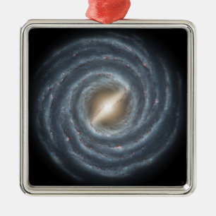 Een uitzicht van onze eigen Melkweg Melkweg Metalen Ornament