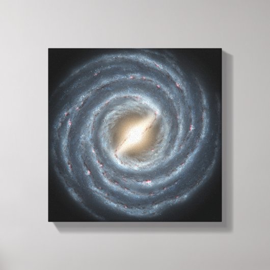 Een uitzicht van onze melkweg. canvas afdruk (Voorkant)