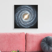 Een uitzicht van onze melkweg. canvas afdruk (Insitu (Woonkamer))