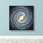 Een uitzicht van onze melkweg. canvas afdruk (Insitu (Houten vloer))